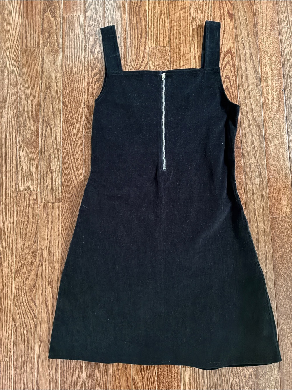 Valfré Black Corduroy Petra Pinafore Mini Dress - Size S